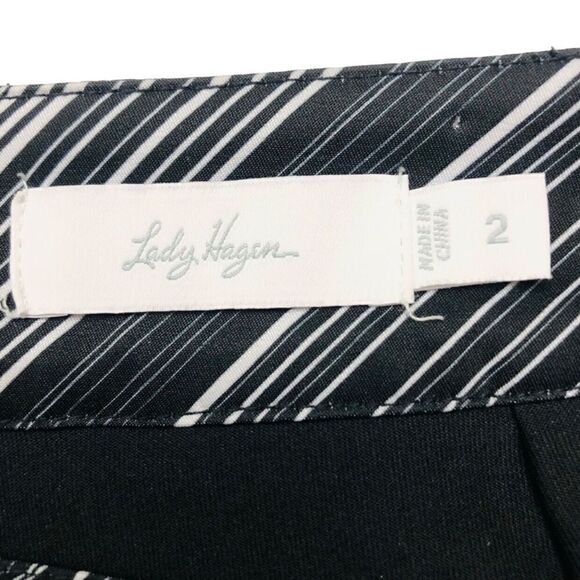 Lady Hagen Skirt Skort Empower Striped Pattern Golf Tennis Sz 2 NWOT - Picture 10 of 11